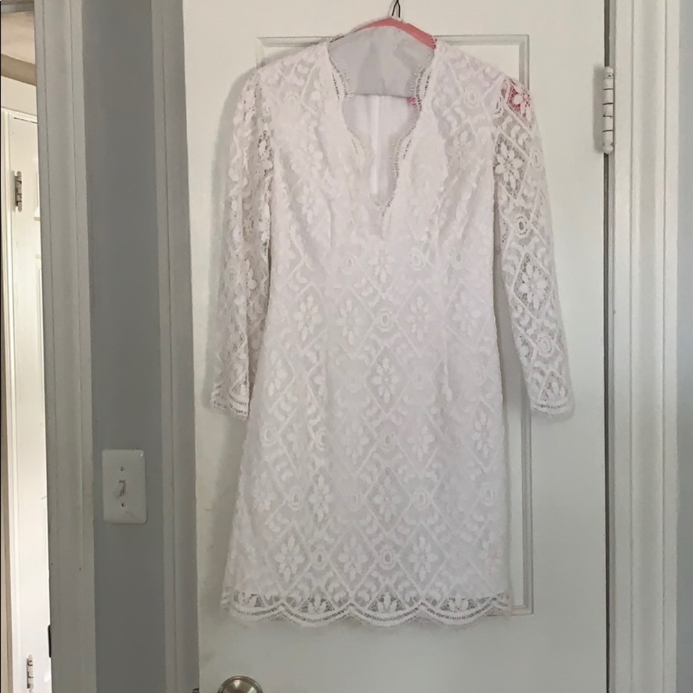 White lace Lilly Pulitzer dress